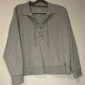 Michael Kors Lace-Up Blouse